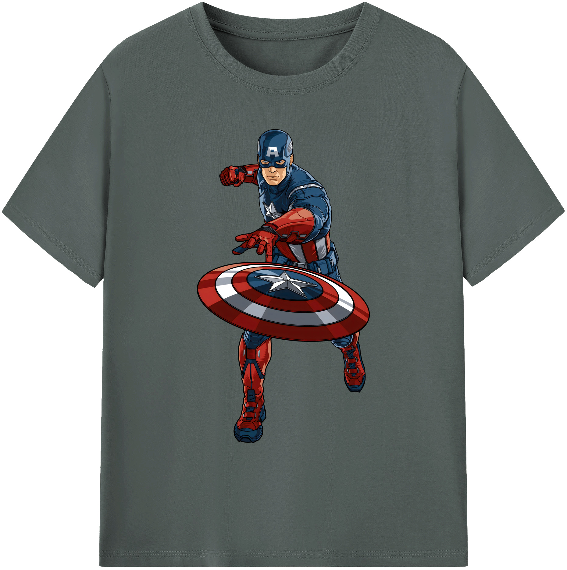 （画像用） アベンジャーズ The Avengers 綿100％ メンズ半袖Tシャツ｜肌触りやわらか＆通気性